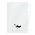 Threefall Japan Aviationの【Threefall Japan Aviation 】公式ロゴグッズ Clear File Folder