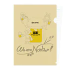 ビールとアート TM-3 DesignのWe are Nonbee！ Clear File Folder