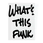 AliviostaのWhat's this funk ロゴ ヒップホップ Clear File Folder