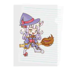 紫猫 千由【ｼﾉﾈ ﾁﾕ】💜🐾🧹の紫猫 千由　デフォルメグッズシリーズ Clear File Folder