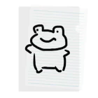 かえるのお店の落書きかえるくん Clear File Folder