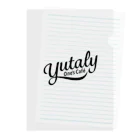 Wave Sun DesignのYutaly One’s Cafe グッズ（ブラックロゴ） Clear File Folder