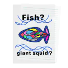 Future Starry Skyのfish?giant squid? Clear File Folder