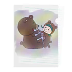 ゆるキャラくまの子NINOのクマの子NINO  くまさんと一緒 Clear File Folder