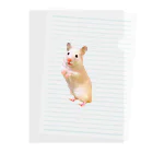 ハムスター愛好家 | Hamster Loverのシロクマハムスターゆきちゃん Clear File Folder