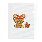 レタ(LETA)のぬいクマちゃんのキノコがり Clear File Folder