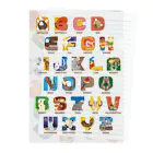 tawtawのAlphabet Animals - word Clear File Folder