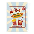 Teal Blue CoffeeのHot and Fresh! Clear File Folder