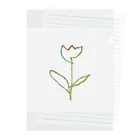 rilybiiの虹色 Tulip Clear File Folder