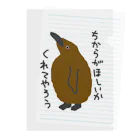 ミナミコアリクイ【のの】のちからをやろう【キングペンギンのヒナ】 Clear File Folder