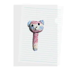 enimouのカラフルくまちゃん棒 Clear File Folder