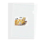 保護猫茶トラ兄弟LIFEのとあくんそらくん Clear File Folder