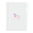 ゆみこーんしょっぷのゆみこーん（のーまる） Clear File Folder