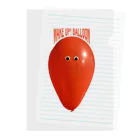 WakeUp!BalloonのRedBalloon Clear File Folder