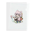 かげこ☠️💜のおもちみょーんかげこ Clear File Folder