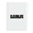 オンラインショップ「田んぼ」の「ELEVANLIFE」文字グッズ Clear File Folder