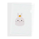 Atelier Pomme verte の鏡餅うさぎ Clear File Folder