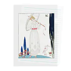 Hungry Freaksのジョルジュ・バルビエ “Le cyprès et la rose—Robe d’été de Dœuillet” Clear File Folder