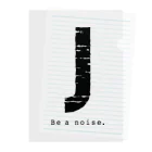 noisie_jpの【J】イニシャル × Be a noise. クリアファイル