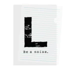 noisie_jpの【L】イニシャル × Be a noise. クリアファイル