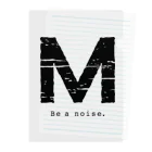 noisie_jpの【M】イニシャル × Be a noise. クリアファイル