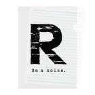 noisie_jpの【R】イニシャル × Be a noise. クリアファイル