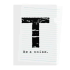 noisie_jpの【T】イニシャル × Be a noise. Clear File Folder