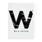 noisie_jpの【W】イニシャル × Be a noise. Clear File Folder