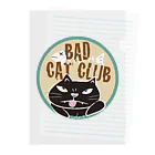 Junsの悪にゃんこのBAD CAT CULB Clear File Folder