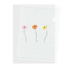 mon  parfaitのspring flowers Clear File Folder