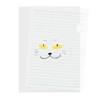 夢みるポンコツの猫の顔 Clear File Folder