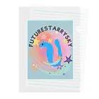 Future Starry Skyの青いドラゴン🐉 Clear File Folder