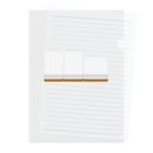 キッズモード某の右から白ポン ( 麻雀グッズ ) Clear File Folder