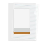 キッズモード某の白 ( 麻雀グッズ ) Clear File Folder