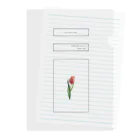 rilybiiのlogo flame × tulip flame Clear File Folder