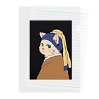 まるねこ屋の耳飾りの猫 Clear File Folder