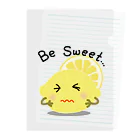 MZグラフィックスのレモン　Be Sweet Clear File Folder