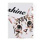 shineのI love cats ベンガル Clear File Folder