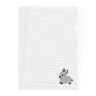 whiterabbit2010のうさぎ　サイアミーズスモークパール Clear File Folder