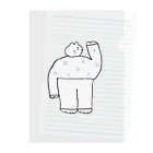 hananomiの花柄を着たねこ Clear File Folder