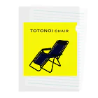 呉福笑店のTOTONOI chair Clear File Folder