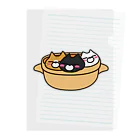 BADCAT GOODS SHOPの鍋ねこトリオ Clear File Folder