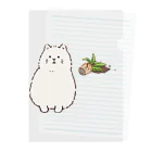 さにーぷれいスのねこちゃん（しらんぷり） Clear File Folder