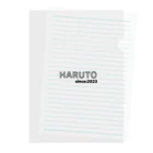 雑貨屋プディングのHARUTO since:2023 Clear File Folder