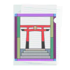 ぬんぬんしょっぷのステンドガラスっぽいグッズ Clear File Folder