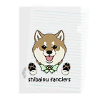 豆つぶのshiba-inu fanciers(赤柴) Clear File Folder