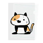 うさやのパンダ風味の三毛猫 Clear File Folder