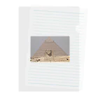 エジプトの写真入り&オリジナルアートグッズのスフィンクスとピラミッド クリアファイル