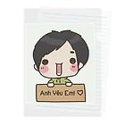 Latte-のベトナムの愛 Clear File Folder