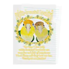 mariechan_koboの034 シロハラインコpairs Justice! Clear File Folder